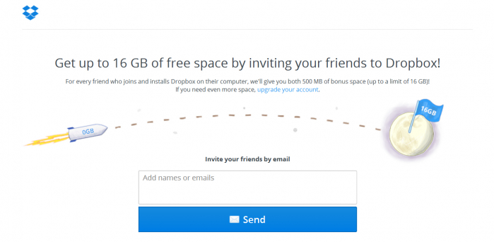 By offering free data storage for people who invited their friends to use the platform, Dropbox managed to reach 3 900% growth in just 15 months.