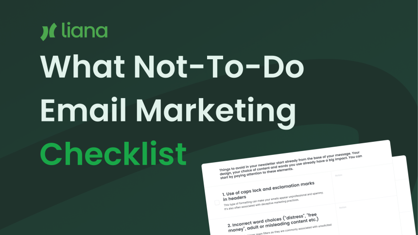 What Not-To-Do Email Marketing Checklist [PDF-download]