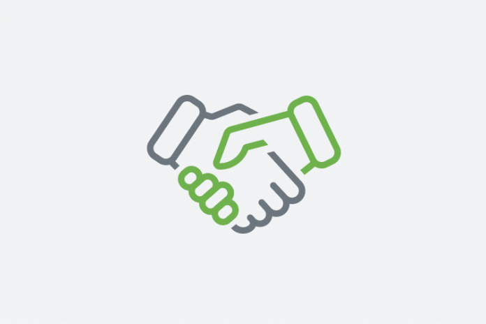 Shaking hands