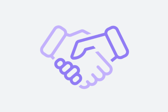 Shaking hands