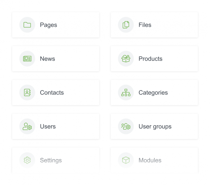 LianaCMS content management system for desktop and mobile