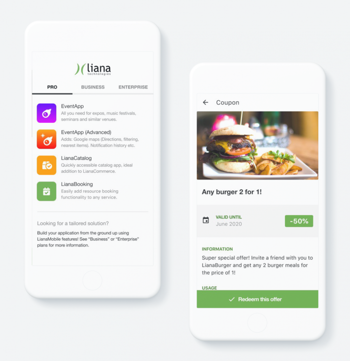 Illustration of cross-platform mobile applications