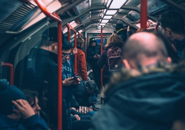 People traveling in metro