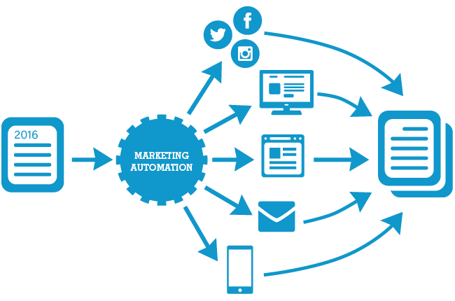Combining reports with marketing automation