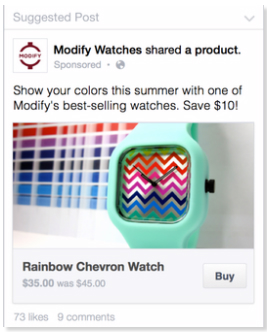 Purchase products via Facebook buy button easily