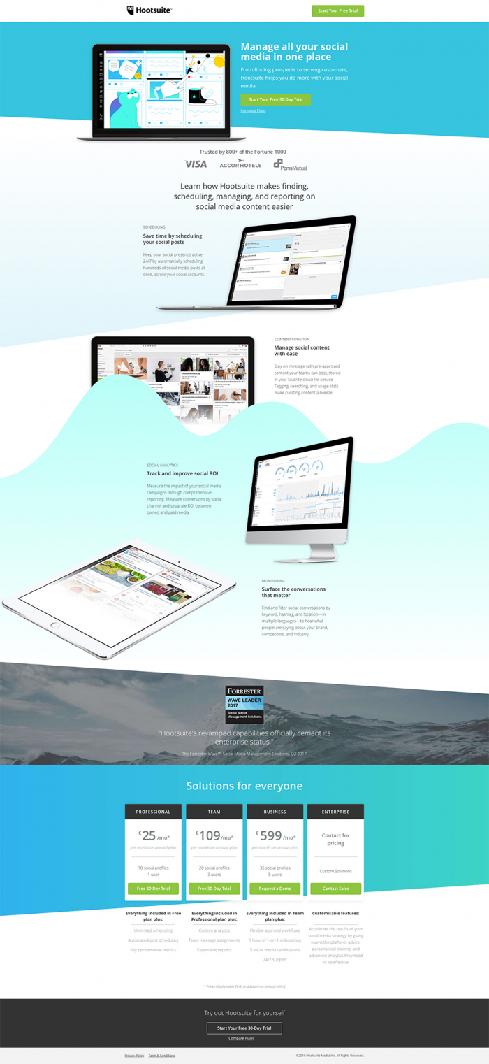 PPC landing page example