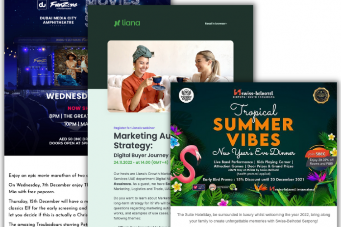 Event marketing newsletter examples for marketing automation