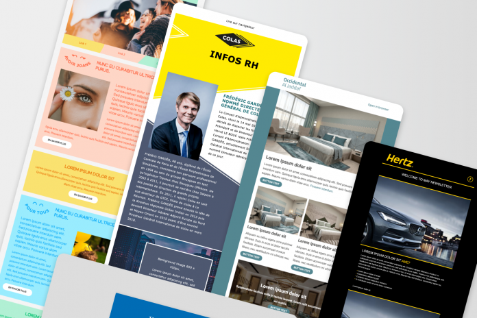 Newsletter templates and subscription page created for email marketing tool LianaMailer