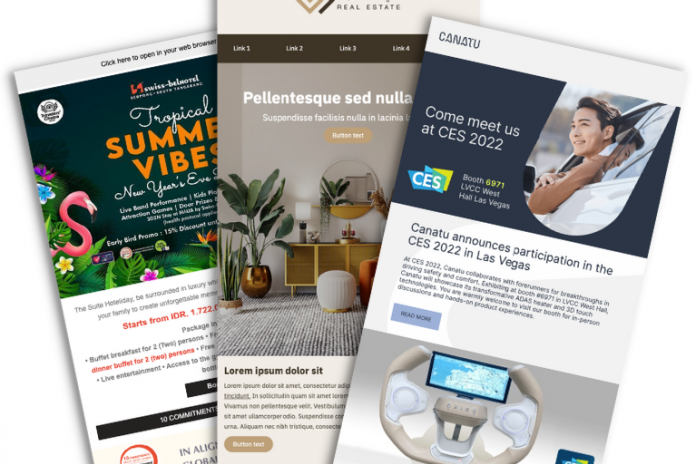 Newsletter templates created for newsletter tool LianaMailer